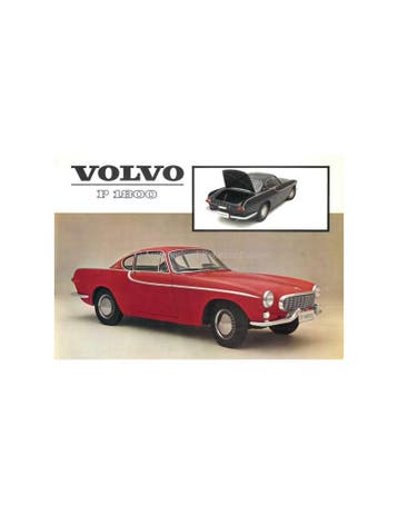 1962 VOLVO P 1800 LEAFLET NEDERLANDS, Nieuw, Volvo, Author
