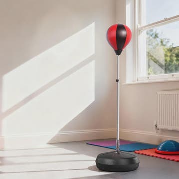 HOMCOM Punching bag on foot Punching ball on foot adjustable, Verzenden, Nieuw