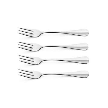 Baguette Gebaksvorkjes - 4 Stuks Zilver, Nieuw