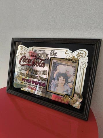 Coca-Cola - Reclamebord - Glas