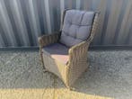 Comfortabele wicker tuinstoel met kussens, Ophalen of Verzenden, Gebruikt, Meubilair