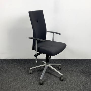 Fritz Hansen Bureaustoel - Zwart, Gebruikt, Zwart, Ophalen of Verzenden, Bureaustoel