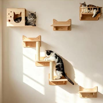 Katten klimparcours set | 34% Korting | Ruimtebesparend, Ophalen of Verzenden, Zo goed als nieuw, Krabmeubel-onderdelen