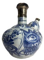 Bak - Chinees blauw-wit porselein exportkendi,, Antiek en Kunst