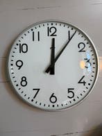 Wandklok - Industrial Metaal, Glas - 1980-1990 - Vintage