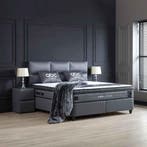 Opberg Boxspring Hamilton Grijs - 120x200 cm, Verzenden, Nieuw, Grijs, Modern