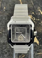 Cartier Santos de Cartier Large - Dual Time - WSSA0076, Nieuw, Staal, Polshorloge, Staal
