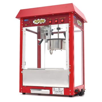 Popcorn Machine | 2 Draaideuren | Gecoat Staal/Glas | Rood |, Verzenden, Nieuw in verpakking