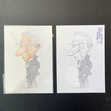 Italië - Karikatuurpostkaarten van politieke figuren -, Gelopen
