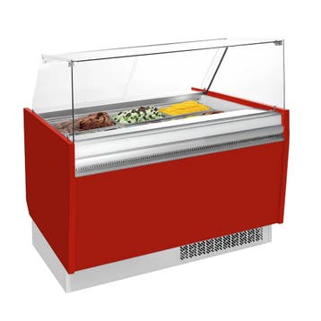 GGM Gastro | Ijsvitrine LIAM - 1310mm - Statisch - voor |, Verzenden, Nieuw in verpakking, Koelen en Vriezen