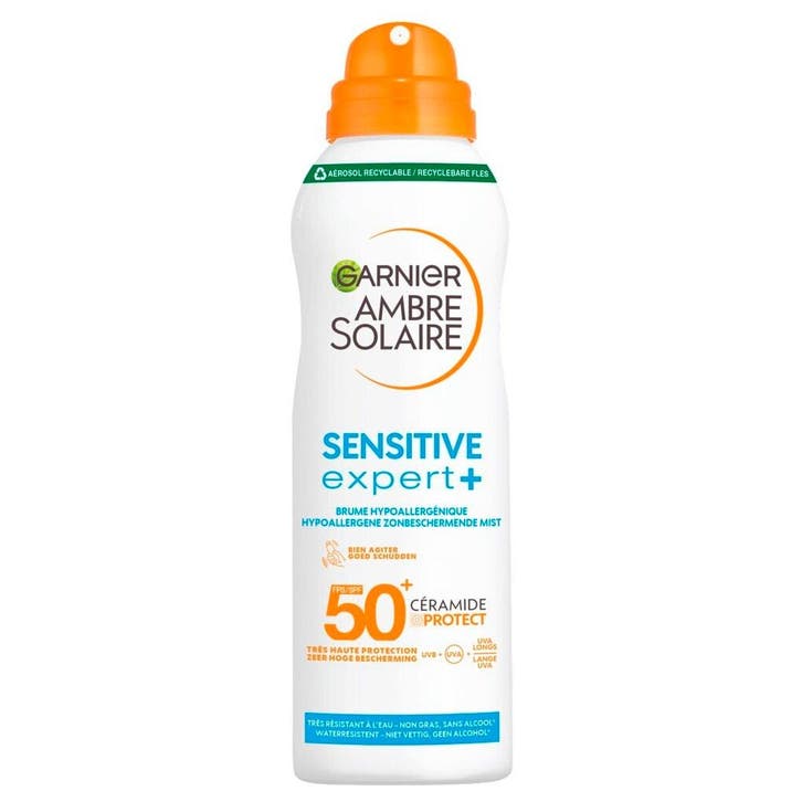 Garnier Ambre Solaire Sensitive Expert SPF50+, Sieraden, Tassen en Uiterlijk, Uiterlijk | Lichaamsverzorging, Nieuw, Verzenden