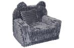 Fauteuil Kinder Grijs Corduroy | Slaapbank | Nieuw, Overige materialen, Minder dan 75 cm, Nieuw, Ophalen of Verzenden