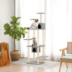 vidaXL Kattenmeubel met sisal krabpalen 176 cm lichtgrijs, Dieren en Toebehoren, Verzenden, Nieuw