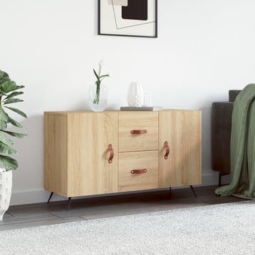 vidaXL Dressoir 100x36x60 cm bewerkt hout sonoma, Verzenden, Nieuw, Overige houtsoorten, Minder dan 50 cm