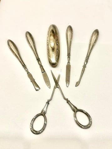 Art Deco Toiletset (6) - Zilver