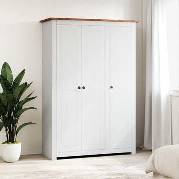vidaXL Kledingkast Panama Range 118x50x171,5 cm grenenhout, Verzenden, Nieuw