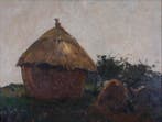 Willem Hendrik van der Nat (1864–1929) - Hooibergen, Antiek en Kunst, Kunst | Schilderijen | Klassiek