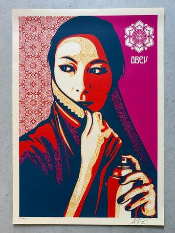 Shepard Fairey (OBEY) (1970) - Commanda (Fuchsia)