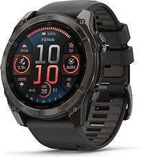Garmin Fenix 8 51 mm koolstofgrijs met zwarte polsband, Verzenden, Zo goed als nieuw