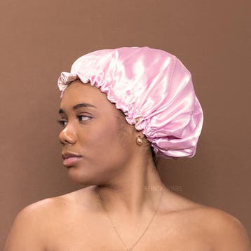 Roze Satijnen Slaapmuts / Haar bonnet van Satijn / Satin hai, Ophalen of Verzenden, Nieuw
