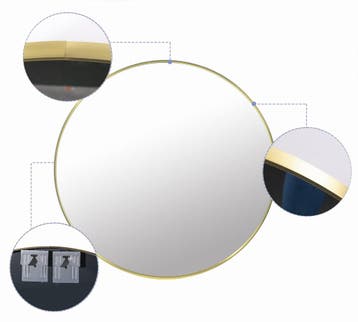 Wandspiegel Goud 80cm | Luxe Interieur | Laatste Stuks!, Ophalen of Verzenden, Nieuw