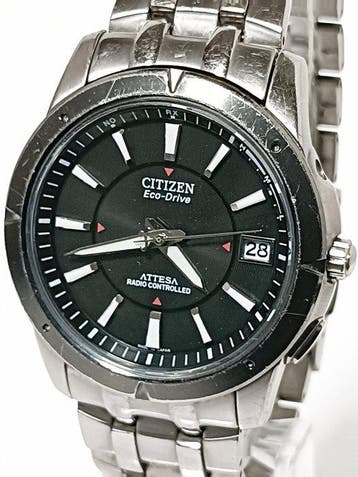 Citizen - ATTESA Eco-Drive Radio-Controlled – Black Dial -, Nieuw
