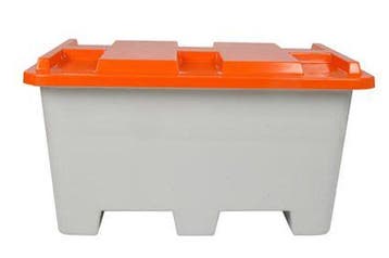 Zoutkist polyester 400 liter, stapelbaar, met deksel, Ophalen of Verzenden, Nieuw