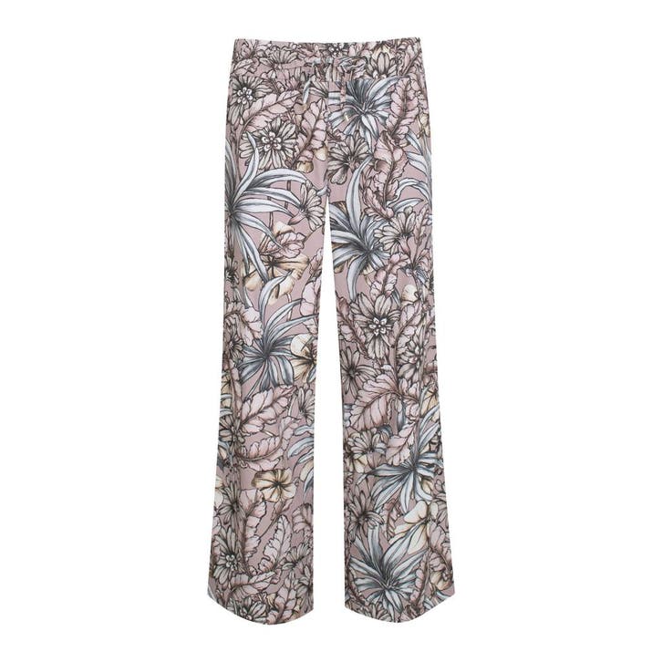 Cambio • wijde broek bloemen • 36, Kleding | Dames, Broeken en Pantalons, Roze, Nieuw, Maat 36 (S), Verzenden