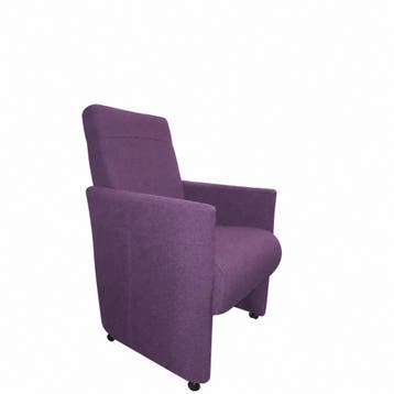 Eetkamerstoel Rob - eetkamerstoelen - Paars, Nieuw, Stof