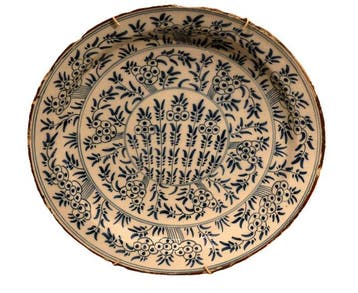 Schotel - Terracotta met tin-glazuur (Maiolica /