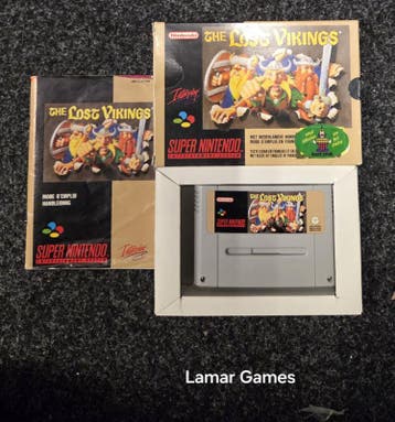 The lost vikings (SNES tweedehands game), Spelcomputers en Games, Ophalen of Verzenden, Zo goed als nieuw