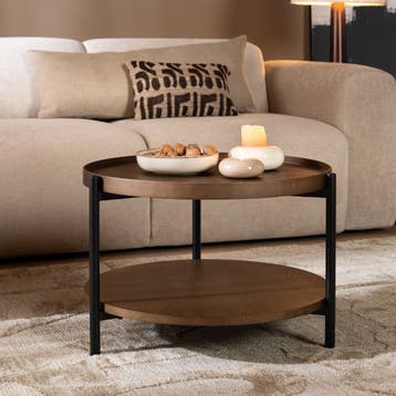 50% Korting: Salontafel Rio Ø58 cm rustiek eiken, Huis en Inrichting, Tafels | Salontafels, Ophalen, Scandinavisch, Japandi, Landelijk, Modern