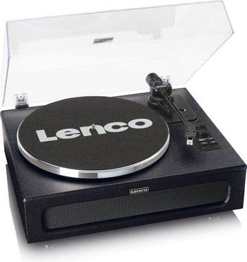 Platenspeler met speakers - Bluetooth - Auto-stop - Zwart -, Verzenden, Zo goed als nieuw