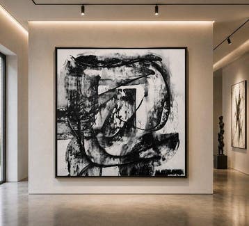 Timo Wedell - Abstract Monochrome Dance - XXL - Abstract