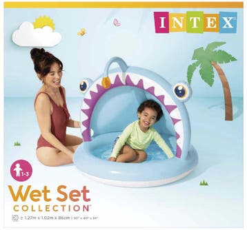 Intex - Babybad Zeeduivel met Zonnekap (102 x 127 x 86cm) |, Verzenden, Nieuw