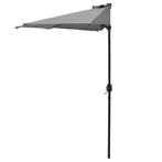 Parasol halfrond voor balkons of terrassen 300x150x230 grijs, Tuin en Terras, Verzenden, Nieuw