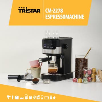 Tristar CM-2278 - Espressomachine 20 Bar - Voor capsules &, Verzenden, Nieuw