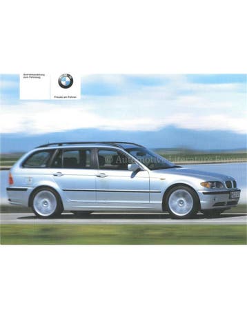 2004 BMW 3 SERIE TOURING INSTRUCTIEBOEKJE DUITS, Auto diversen, Handleidingen en Instructieboekjes
