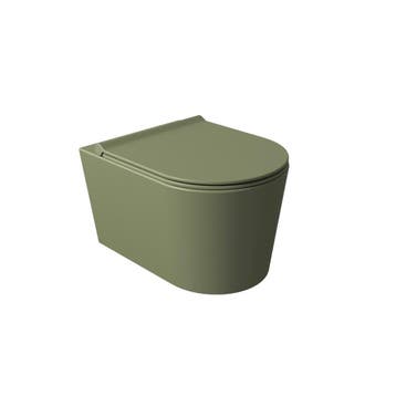 Wandcloset Salenzi Civita 50x35x36.5cm Keramiek Rimless Mat, Ophalen of Verzenden, Nieuw, Overige typen
