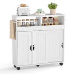 LIVSK Badkamerkast - Verstelbare Plank - Mobiel met Wielen -, Doe-het-zelf en Verbouw, Verzenden, Nieuw