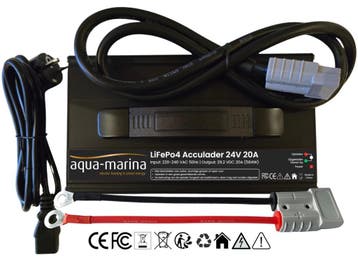 Aqua-Marina LiFePO4-acculader 24V 20A – 29,2V met SB50 en M8, Ophalen of Verzenden, Nieuw