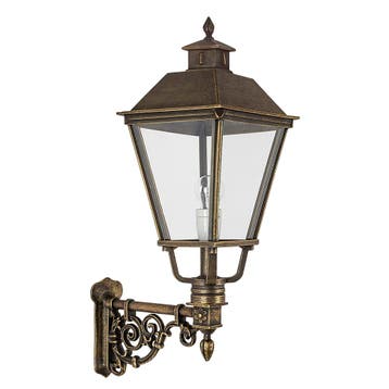 Muurlamp Katwijk M brons Buitenverlichting, Overige materialen, Verzenden, Wandlamp, Nieuw