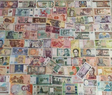 Wereld. - 100 banknotes - various dates (Zonder