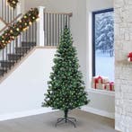 vidaXL Kunstmatig Voorverlicht Kerstboom Groen 240 cm PVC en, Verzenden, Nieuw