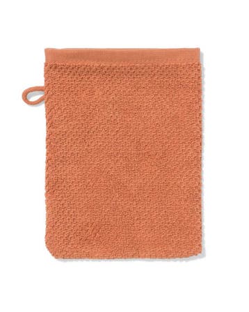 HEMA Tweedekans washand 16x21cm recycled katoen terra, Verzenden, Nieuw