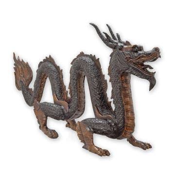 BRONZEN BEELD VAN EEN CHINESE DRAAK (Beeldjes - Decoratie), Verzenden, Nieuw