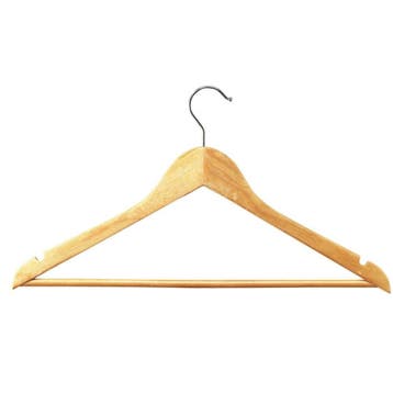 Unilux Woody kledinghangers eiken (set 25 stuks), Verzenden, Nieuw