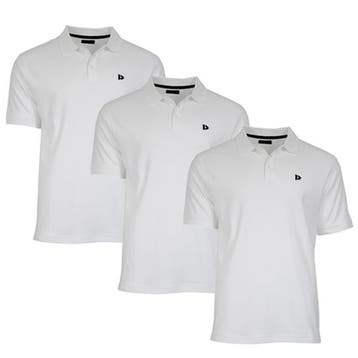 Donnay Donnay Heren - 3-Pack - Polo shirt Noah - Wit, Verzenden, Nieuw