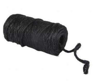 Jute dik 6 draads Zwart 6 mm rol 35 meter, Ophalen of Verzenden, Nieuw
