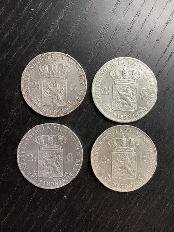 Nederland. Willem III. 2 1/2 Gulden 1870-1874 (Zonder